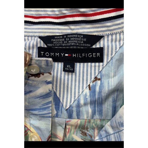 Vintage Tommy Hilfiger Hawaiian Button Up Shirt - Picture 4 of 4